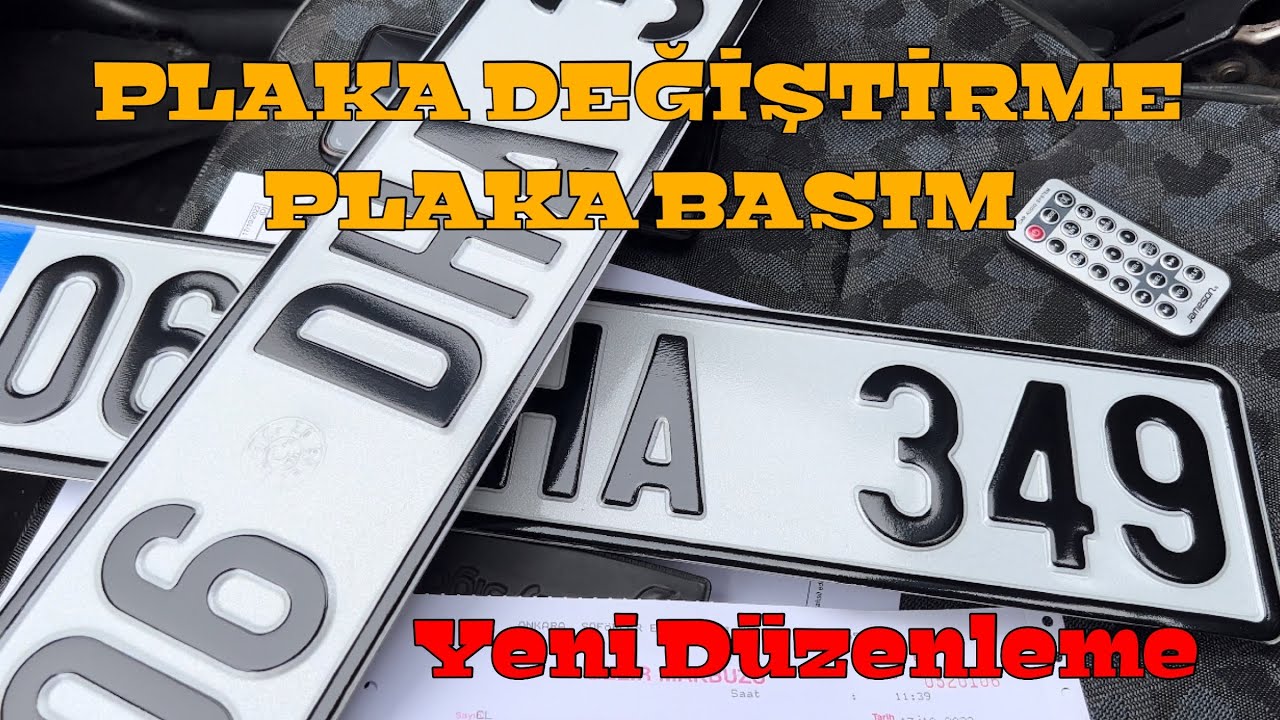 Plaka Değiştirme İşlemi Nasıl Yapılır ? | Plaka Değişikliği | Plaka ...