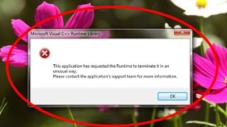 Fix This application has requested the Runtime to terminate it in an unusual way