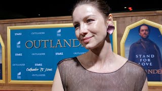 Our 'Outlander' Season Five LA Premiere Interviews with Caitriona Balfe and Sam Heughan