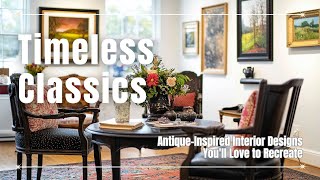 Timeless Classics: Antique-Inspired Interior Designs You'll Love to Recreate