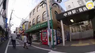 JR青梅線：中神駅南口（JR Ome Line：Nakagami train station）