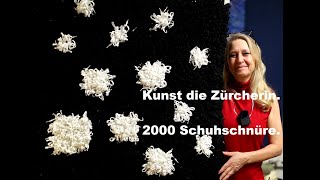 die zürcherin Sternenhimmel Kunst mit ca. 2000 Schuhschnüre gemacht! #kunst #art