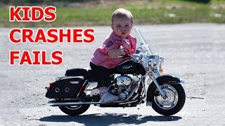 Kids fails on motorcycles 2017