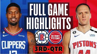 Los Angeles Clippers vs. Detroit Pistons HIGHLIGHTS 3rd-QTR HD | 2024 NBA season | 2/02/2024