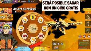 Será posible sacar con un GIRO GRATIS la nueva ARMA DE NARUTO M4A1 en Free Fire Ruleta de Tokens 🤔