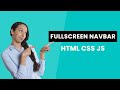 How to create a Full screen overlay navigation