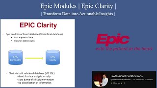 Epic Systems modules | Epic Clarity | Reporting and Analytics |
