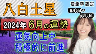 占【2024年6月★八白土星★運勢＆開運方法】二十四節気『芒種』6/5から7/5までの1ヶ月間の運勢占い《成長の時/感謝を伝える/拡がる》