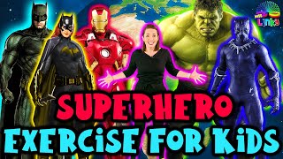 SuperHero Exercise for Kids | Learn About Recycling And Looking after Earth | Indoor Kids Workout