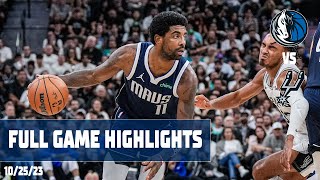 Kyrie Irving (22 points) Highlights vs. San Antonio Spurs | 10/25/2023