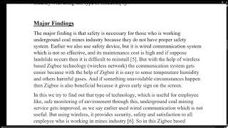 Case study of Robotic Based Wireless Monitoring and Safety System for Underground Coal Mines