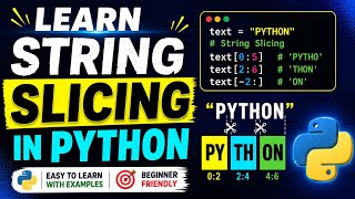Python String Slicing with Gap Between Characters | python tutorial for beginners