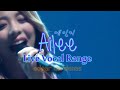 Ailee's Live Vocal Range (에일리 라이브 음역대) (D3 - F6/Eb7) (Short Ver.)