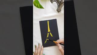 Paris Eiffel Tower | Oil painting #shorts  #painting