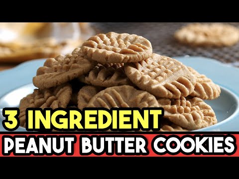 3 Ingredient Peanut Butter Cookies Recipe 3 Ingredient Peanut Butter Cookies Recipe