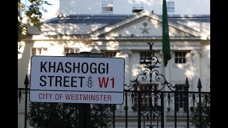 Activists rename London Saudi embassy road ‘Khashoggi Street’