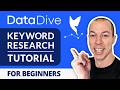 How To Do Amazon Keyword Research Using Data Dive | FULL TUTORIAL 2026