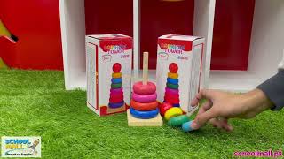 Wooden-Learning Rainbow Tower