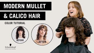 Modern Mullet and Calico Hair Color Tutorial