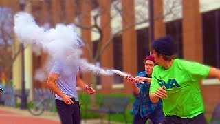 RebelTV Jumping CANNON Prank!!