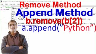 How to use remove method in Python in Hindi and English