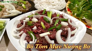 [Engsub] BÒ TÔM MỰC NƯỚNG BƠ @ VIETNAMESE GRILLED BEEF SHRIMPS SQUID WITH BUTTER #88