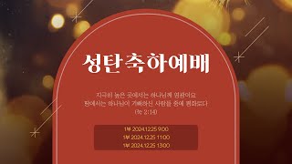 2024.12.25 포도원교회 실시간 성탄축하 1부예배