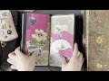 新しい紙もの収納とトラベラーズノートとコラージュ journal with me ジャンクジャーナル asmr