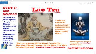 LaoTzu: The Way Is Ruled By The Code? : SVET Science