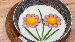 КРЕАТИВНИЙ ТА СИТНИЙ СНІДАНОК ЗА 1 ХВИЛИНУ 🍳 Прості інгредієнти та швидке приготування!