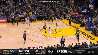 NBA Highlights Today : Warriors picks apart the Nuggets for a Draymond dunk