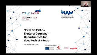 INAM ExplorAsia EXPLORE:GERMANY Workshop for Singaporean Deep Tech Startups