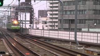 阪和線　ウグイス103系　鶴ヶ丘駅