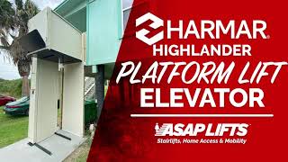 Residential Outdoor Elevator (Harmar CPL 1000 VPL) Installation