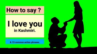 Learn Kashmiri | How to say I love you in Kashmiri | Love \u0026 Affection | Learn Kashmiri with Arihant