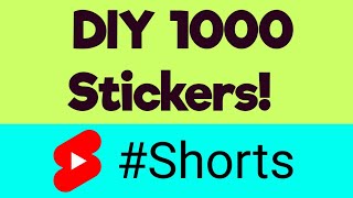 DIY Handmade Stickers 💞 #shorts #sticker #craft #ashortaday