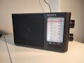 Sony ICF-506 AM-FM Analogue Tuning Radio / Review & AM Bandscan