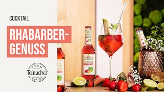 Teinacher Genuss-Cocktail: Rhabarber-Genuss 😍