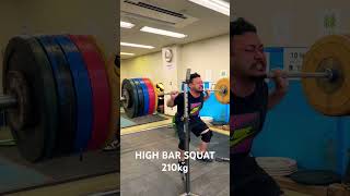 スクワット210kg