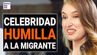 Celebridad racista le quita el vestido a una migrante y tiene que lamentarlo | @DramatizeMeEspanol