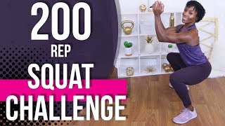 200 Rep Squat Challenge for Lean Legs | 200 Rep Puzzle Fit Squat Challenge