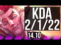 RAKAN & Tristana vs KARMA & Jinx (SUP) | 2/1/22, 65% winrate | BR Grandmaster | 14.10