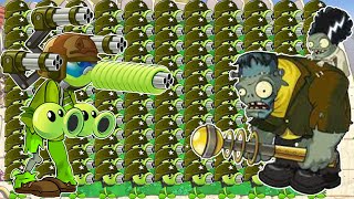 ONLY Plants Gatling Pea VS 999 Giga-gargantuar Zombie - Plants vs Zombies Battlez | STICK GAMING