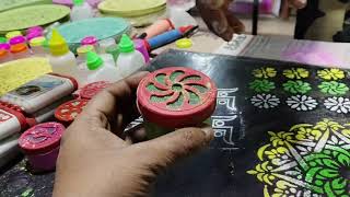 रंगोली की जादुई दुकान 😱मिनटों में बनाए घंटो से बनने वाली रंगोली | Rangoli Making Equipment