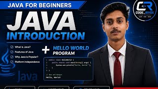 Java Tutorial for Beginners | Introduction + Hello World Program Java Your First Coding Step
