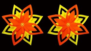 How to Make A 3D Paper Snowflake Flower (DIY) : HD