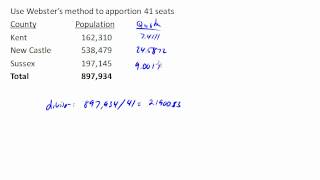 Webster's method 1