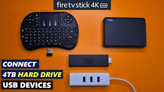 Connect External Devices Hard Drive | Amazon Fire TV Stick 4k Max | Add USB Storage To 4K Firestick