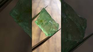 Emerald green Kornerupine 9.7 ct clean facet rough