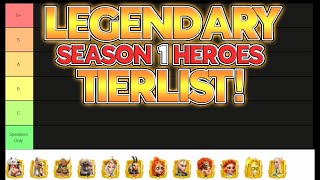 THE ULTIMATE LEGENDARY TIERLIST!! Season 1 Heroes RANKED! - #callofdragons
